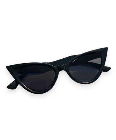 Midnight Black Bat Attack Cat Eye Sunglasses