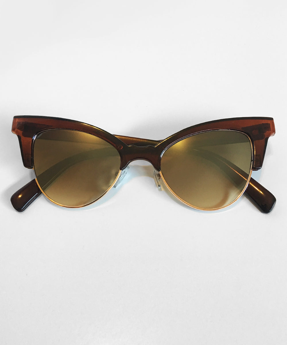 Brown Cat-eye tortoiseshell-acetate sunglasses